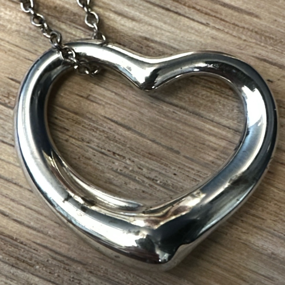 Tiffany & Co. Elsa Peretti Open Heart Necklace – Sterling Silver - Picture 8 of 11